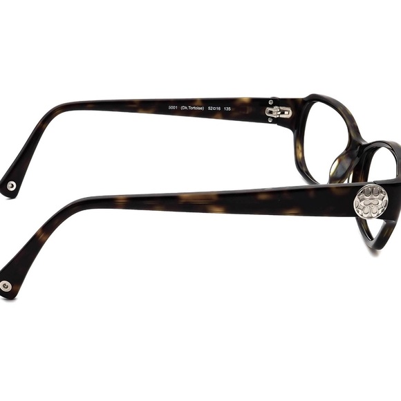 NEW!Coach Eyeglasses HC 6009 (Violet) 5001 Dark Tortoise Oval Frame 52[16 135 - Picture 7 of 13